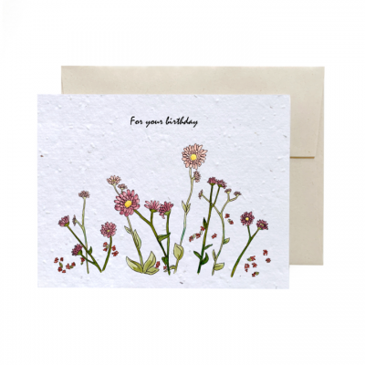 FIELD OF FLOWERS | EN - For your Birthday - Flower Ink